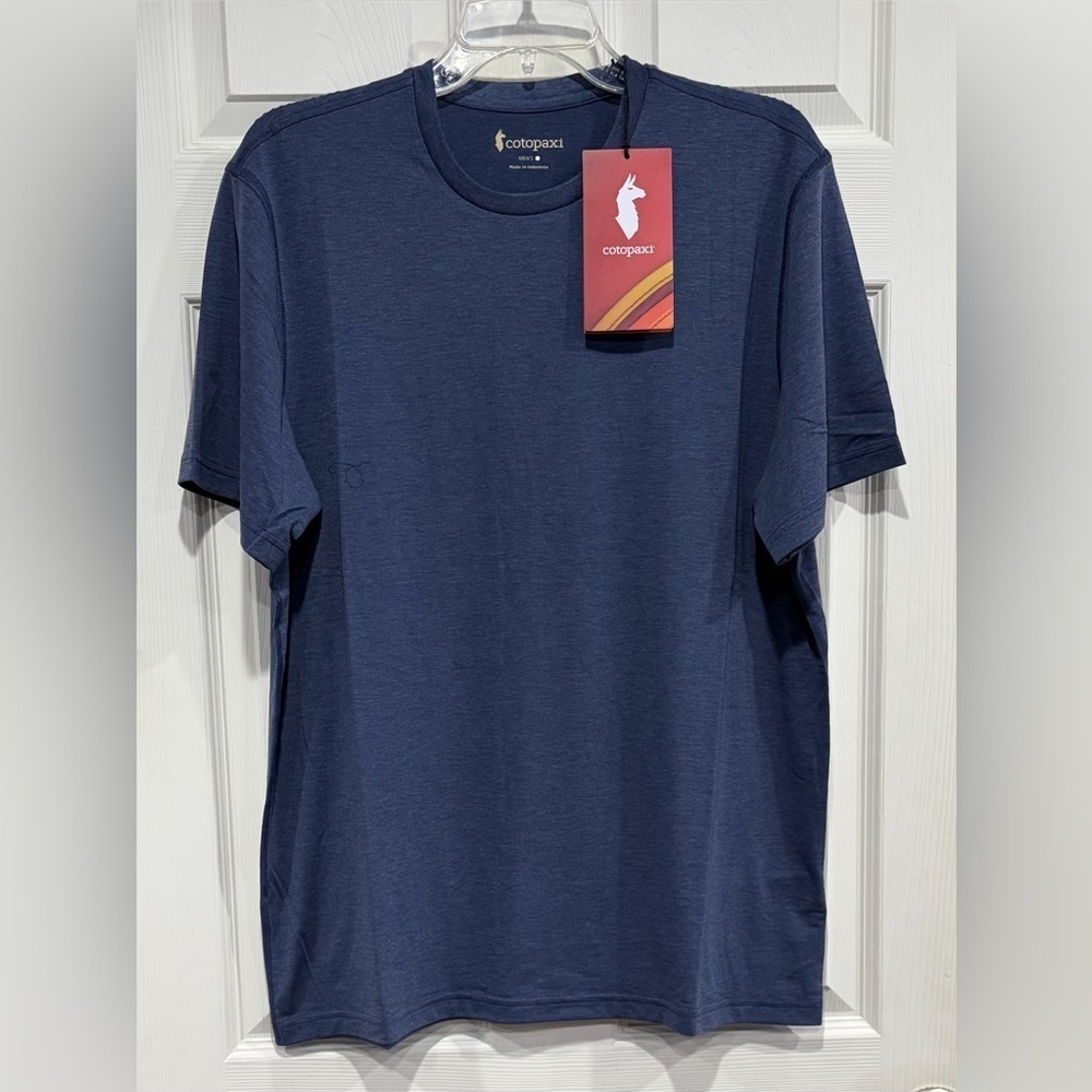 Cotopaxi Men's Medium Empaca Crew T-Shirt Dusk Purple Blue NWT UPF 50+ Quick Dry
